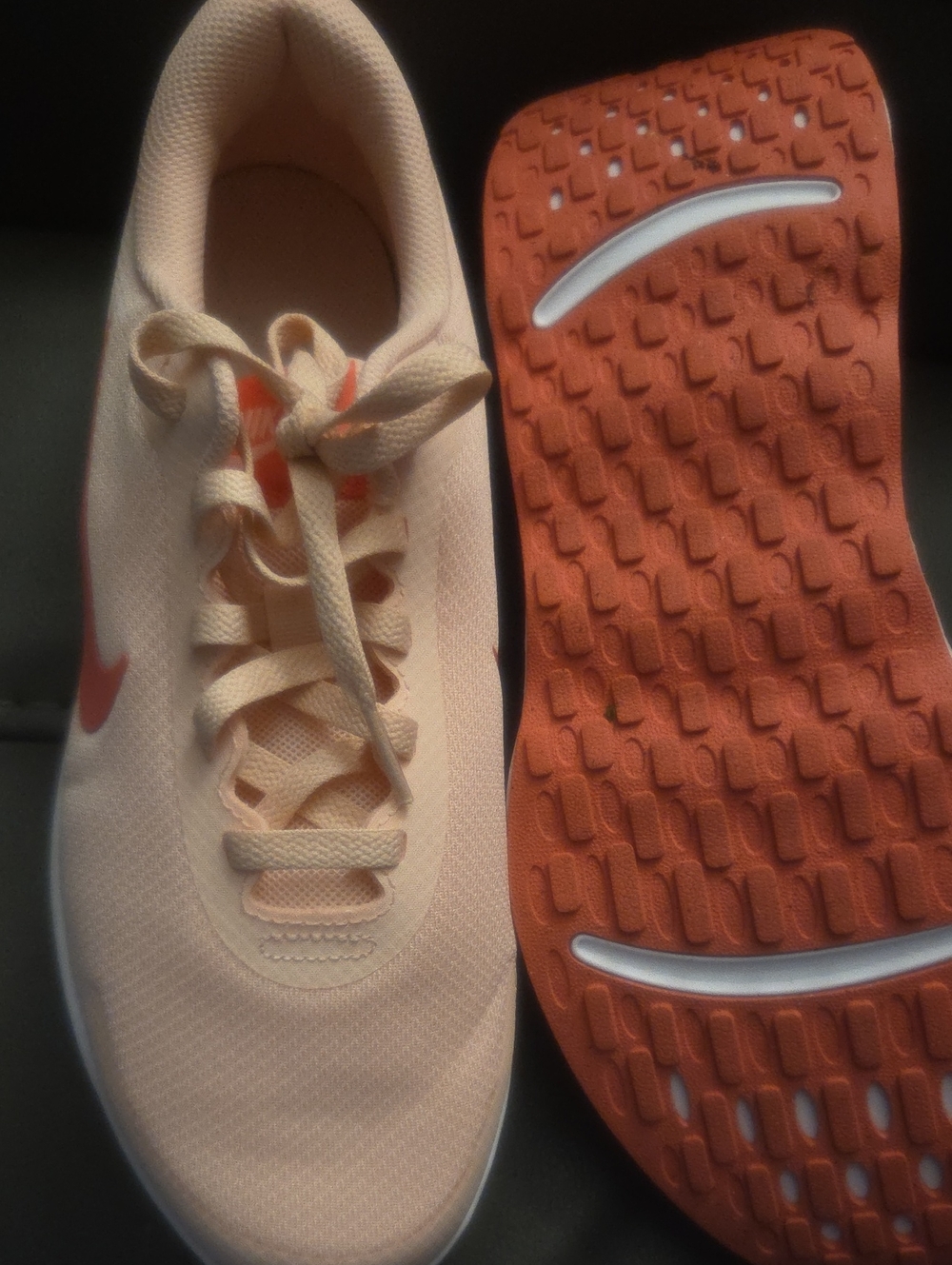 Nike Women’s Peach and Orange Athletic Sneakers